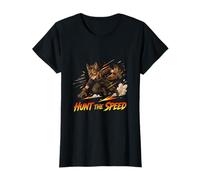 Speed Hunter Wolf Runner Action Graphic Design T-Shirt