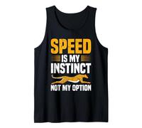 Speed is My Instinct Not My Option Cheetah Runner Tank Top