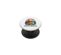 Speed is Relative Sloth Riding Turtle Funny Animal PopSockets Adhesive PopGrip