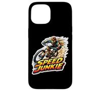 Speed Junkie Downhill Mountain Bike Rider Racing Racer Quote Case for iPhone 15
