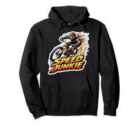 Speed Junkie Downhill Mountain Bike Rider Racing Racer Quote Pullover Hoodie