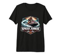 Speed Junkie Jet Ski Lover Addicted to Jetski Owner Funny Premium T-Shirt