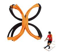 Speed Ladder Folding Agility Design, Multifunctional Sports Equipment for Training, Adjustable Footplay, Soft Rope Construction | Fitness and Athletic Use with Football Ten