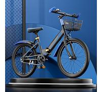 Speed Lightweight Bike, 18/20/22-Inch Carbon Steel Adjustable Folding Bike With Speed Changing(D,22inch)