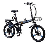 Speed Lightweight Bike, High Carbon Steel Folding Bicycle 16/20/22 Inch 7-Speed(G,22 inch)