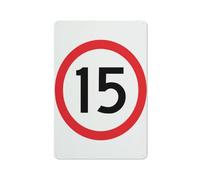 Speed Limit 15 Kph Sign 12 X 8 Inches Aluminum Sign - Uv Protected, Waterproof, Weatherproof And Fade Resistant - 4Pre-Drilled Holes
