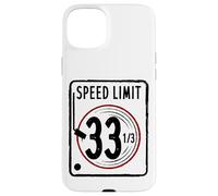 Speed Limit 33 1/3 RPM Vintage Album Vinyl Record Music LP Case for iPhone 15 Plus