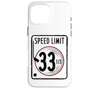 Speed Limit 33 1/3 RPM Vintage Album Vinyl Record Music LP Case for iPhone 16 Pro Max