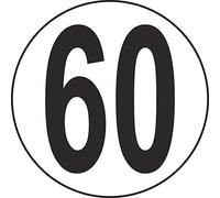 Speed Limit 60 Km/H Square/Round Metal Sign 12x12 inch