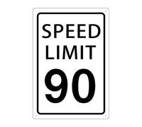 Speed Limit 90 Mph Sign - New 12" X 16" Aluminum Road And Street Sign - No Rust