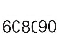 Speed Limit Stickers for Heavy Duty Vehicles, Pack of 3 Discs 60-80-90 km/h, High Visibility Vinyl, Easy Installation