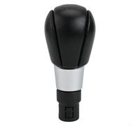 Speed Manual Gear Shift Knob for S60 S80 XC60 XC70 V70, Leather and ABS Replacement with Ergonomic Grip, Black or Beige(Black)