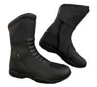 Speed MaxX Mens Black Leather CE Motorbike/Motorcycle Long Touring Shoes Bikers Riding Boots (Black, UK Footwear Size System, Adult, Men, Numeric, Medium, 10)