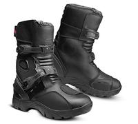 Speed MaxX Mens Off - Road MX Motorbike/Motocross Black Leather Sports Adventure Mid Length Shoes/Boots (7, UK Footwear Size System, Adult, Men, Numeric, Medium, 7)