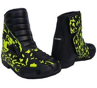 Speed MaxX REAL LEATHER KIDS MOTORBIKE MOTORCYCLE RACING SHORT SPORTS SHOES/BOOTS (3 UK)