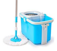 speed mop, Mop Bucket - Genuine With Roller Rotating Automatic Double Drive Labor-saving Mopping