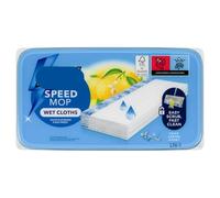 Speed Mop Wet Cloths Anti Bacterial 10pk - Lemon - Unique Cleaning Solution Dissolves Tough Dirt, Grease and Grime - Speedmop Starter Kit Includes the Dry Pads and Wet Cloths to Get You Started