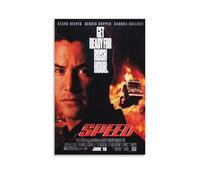 Speed Movie Poster - High-Octane Action on A Runaway Bus with Keanu Reeves And Sandra Bullock (2) Wall Art Poster Scroll Canvas Painting Picture Living Room Decor Home 12x18inch(30x45cm)