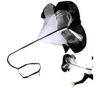 Speed Parachute - Portable 59 Inch, Athletic Trainer, Strong Pull Back Force, Compact Carry Design, Smooth Airflow Canopy | for speed acceleration practice, outdoor fitness