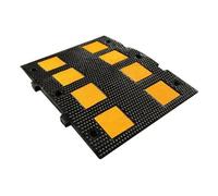 Speed ramp, load capacity 22,000 lbs, non-slip deceleration threshold, including fixing material, for residential areas, schools, highways and roads (50 x 60 x 3 cm)