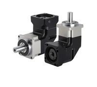 Speed Reducer 90 Degree Helical Gear Right Angled Planetary Gearbox for Nema 17 23 34 Stepper Motor 40 60 80 90110 130mm Servo(10 to 1,PLMG060 11mm Input)