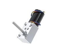 Speed Reduction Geared Motor, 5840-3650-M8 Threaded Long Shaft Worm Gear DC 12V Motor Forward Reverse Brushless 6-470RPM(12RPM)