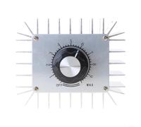 Speed Regulator 5000W AC 220V Voltage Controller Metal Casing Heat Dissipation Power Adjuster for Electric Lamps Fans DIY Projects Home Improvement Workshop Garage 0-220V Output