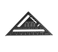 Speed Ruler, 7 Inch Duplex Metal Right Angle Measuring Tool with Metric and Imperial Scales, M42 Material Rafter Ruler for Design and Engineering