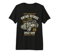 Speed Shop Vintage Hotrod Classic Car Design Premium T-Shirt