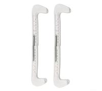 Speed Skating Blade Covers, Adjustable Protective Guards for Ice Skate Blades, Prevents Damage to Shoes (white)
