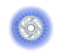 Speed Skating Flashing Wheels 6 or 8 PCS 90A 90 100 110 mm Light Skating Roller For Outdoor and Indoor Street Road Skating(Blue,90 mm x 6 pieces)