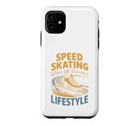 Speed Skating Where Left Turns Are a Lifestyle Case for iPhone 11