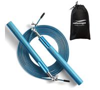 Speed Skipping Rope for Fitness, Conditioning & Fat Loss. Ideal for Crossfit, Boxing, MMA, HIIT, Interval Training & Double Unders