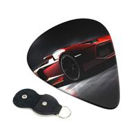 Speed Sport Car Guitar Plectrums, 6 Guitar Plectrums, Double Sided Printing, For Acoustic Guitar, Bass, Ukulele, Electric Guitar (0.46 Mm 0.71 Mm 0.96 Mm)