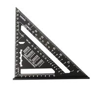 Speed Square 7 inch, Carpenters Measuring Square Metric Aluminum Alloy Set Square Tool for Carpentry Woodworking Framing Roofing Engineering Tiling DIY Projects