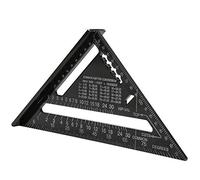 Speed Square Builders Square 7 Inch Triangle Ruler Aluminum Alloy Metric Triangle Angle Protractor Layout Measuring Tool for Home Builders DIY Lover Artists