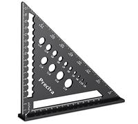 Speed Square with 14 Types of Drill Holes, 7inch Metric Triangle Ruler