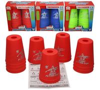 Speed Stacking Cups, Magic Flying Cup Game, Multi Players, 12 Pieces, Ages 3 & Up, Red/Blue/Green