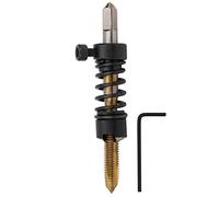 Speed Steel Tap Chamfer Straight Flute S Tap, Multi Function Tap Chamfer for Lathe, 5 Types for Aluminum Copper Steel Cast Iron Less, Includes Hex Wrench (M5*0.8)