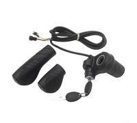 Speed Throttle, 22-22.8mm Half-turn Accelerator with LCD Display for E-bike Scooter, ABS Iron Build for Commuting