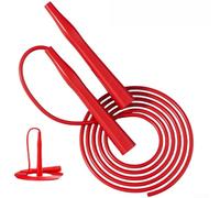 Speed Training Jump Rope with Lightweight PP Construction and 5.0mm PVC Rope for Smooth Fast Rotations in Sports and Exercise (Chinese Red)