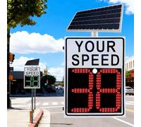 Speed Warning Sign with LED Display and Remote Alert for School Zone Safety