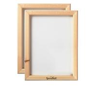 Speedball 110 Monofilament DIY Printing Screen Frame 10" x 14", 25.4cm x 35.56 2 Pack, Wooden, Essentials Accessories, Print Making Printing Kit