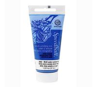 Speedball 37ml 1.25oz Water-Soluble Block Ink Blue, For Block Printing, Lino Printing, Screen Printing, For Artists Kit