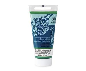 Speedball 37ml 1.25oz Water-Soluble Block Ink Green, For Block Printing, Lino Printing, Screen Printing, For Artists Kit