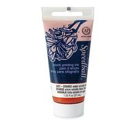 Speedball 37ml 1.25oz Water-Soluble Block Ink Orange, for Block Printing, Lino Printing, Screen Printing, for Artists Kit