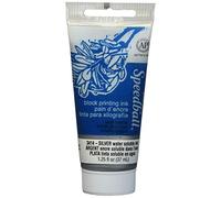 Speedball 37ml 1.25oz Water-Soluble Block Ink Silver, For Block Printing, Lino Printing, Screen Printing, For Artists Kit