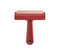 Speedball 4" Pop-In Soft Rubber Brayer, Block Printing, Printmaking Tools, Brush Roller, Scrapbooking Art Craft Supplies, Decoupage, Red