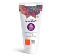 Speedball 75ml 2.5 oz Fabric Block Printing Ink Orange, Fabric Printmaking Ink, No Heat Set Required, Touch Dry Overnight