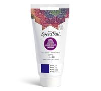 Speedball 75ml 2.5 oz Fabric Block Printing Ink Violet, Fabric Printmaking Ink, No Heat Set Required, Touch Dry